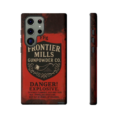 K-Factor Supply Co Frontier Mills Black Powder Tough Android Case Samsung Galaxy S23 Ultra
