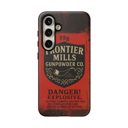 K-Factor Supply Co Frontier Mills Black Powder Tough Android Case Samsung Galaxy S24 / Matte