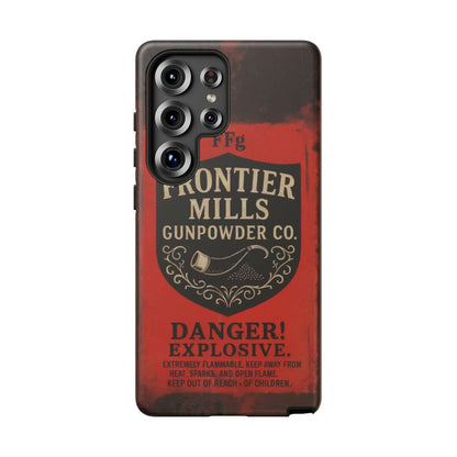 K-Factor Supply Co Frontier Mills Black Powder Tough Android Case Samsung Galaxy S25 Ultra