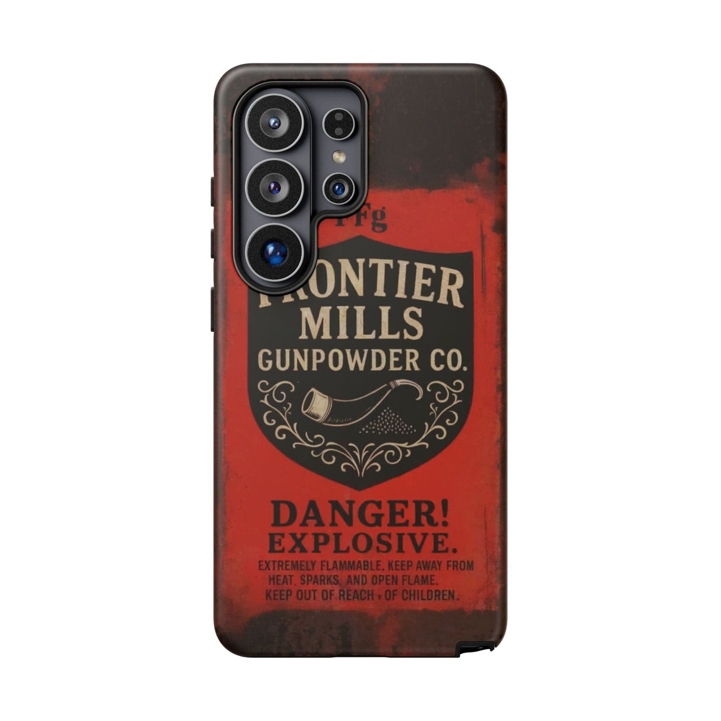 K-Factor Supply Co Frontier Mills Black Powder Tough Android Case Samsung Galaxy S26 Ultra / Matte