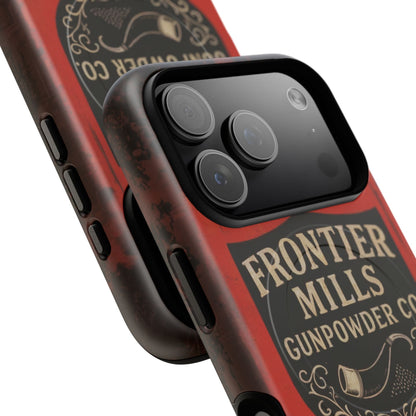 K-Factor Supply Co Frontier Mills Black Powder Tough Magnetic iPhone Case