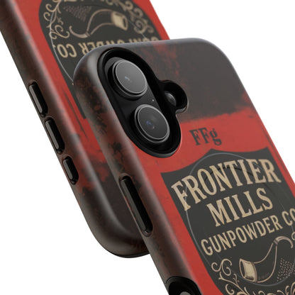 K-Factor Supply Co Frontier Mills Black Powder Tough Magnetic iPhone Case
