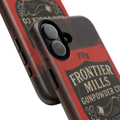 K-Factor Supply Co Frontier Mills Black Powder Tough Magnetic iPhone Case