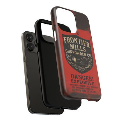 K-Factor Supply Co Frontier Mills Black Powder Tough Magnetic iPhone Case