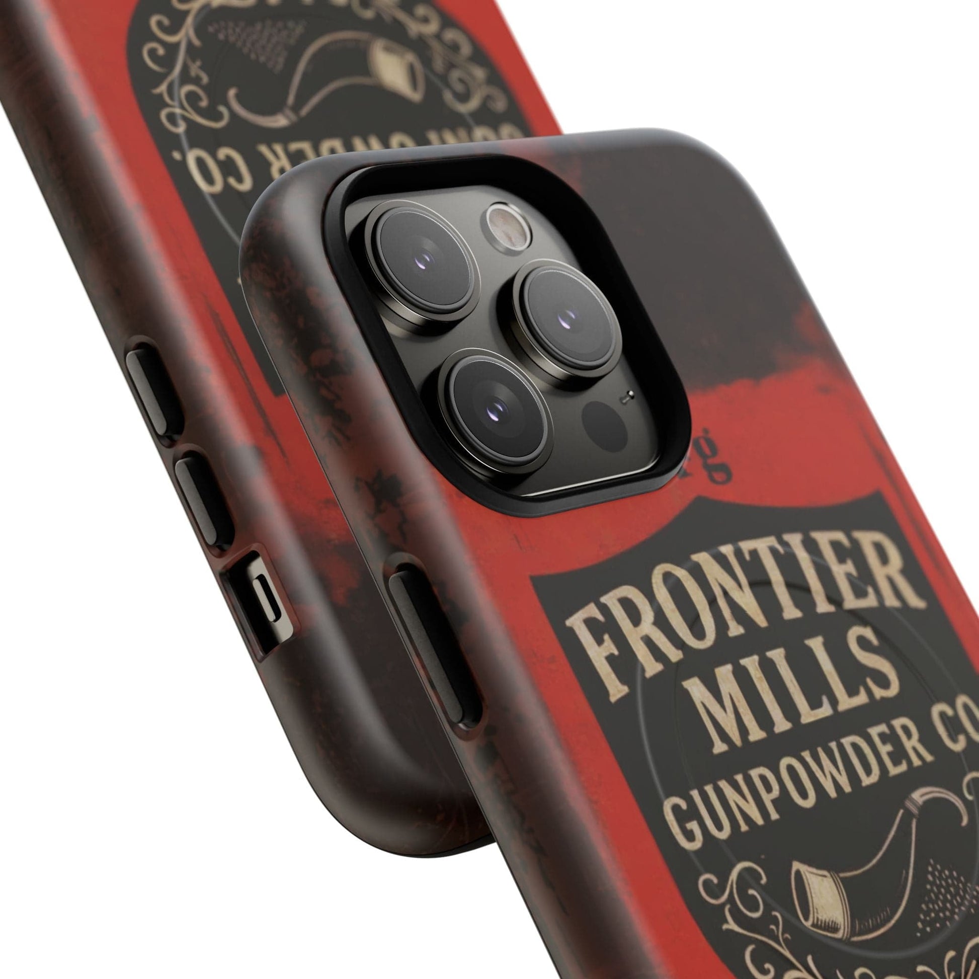K-Factor Supply Co Frontier Mills Black Powder Tough Magnetic iPhone Case