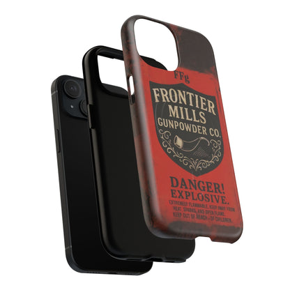 K-Factor Supply Co Frontier Mills Black Powder Tough Magnetic iPhone Case