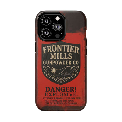 K-Factor Supply Co Frontier Mills Black Powder Tough Magnetic iPhone Case iPhone 13 Pro / Matte