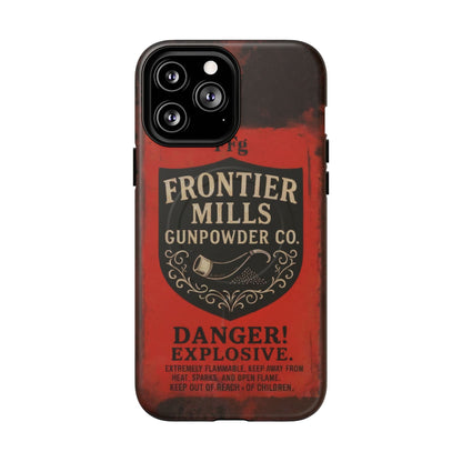 K-Factor Supply Co Frontier Mills Black Powder Tough Magnetic iPhone Case iPhone 13 Pro Max / Matte