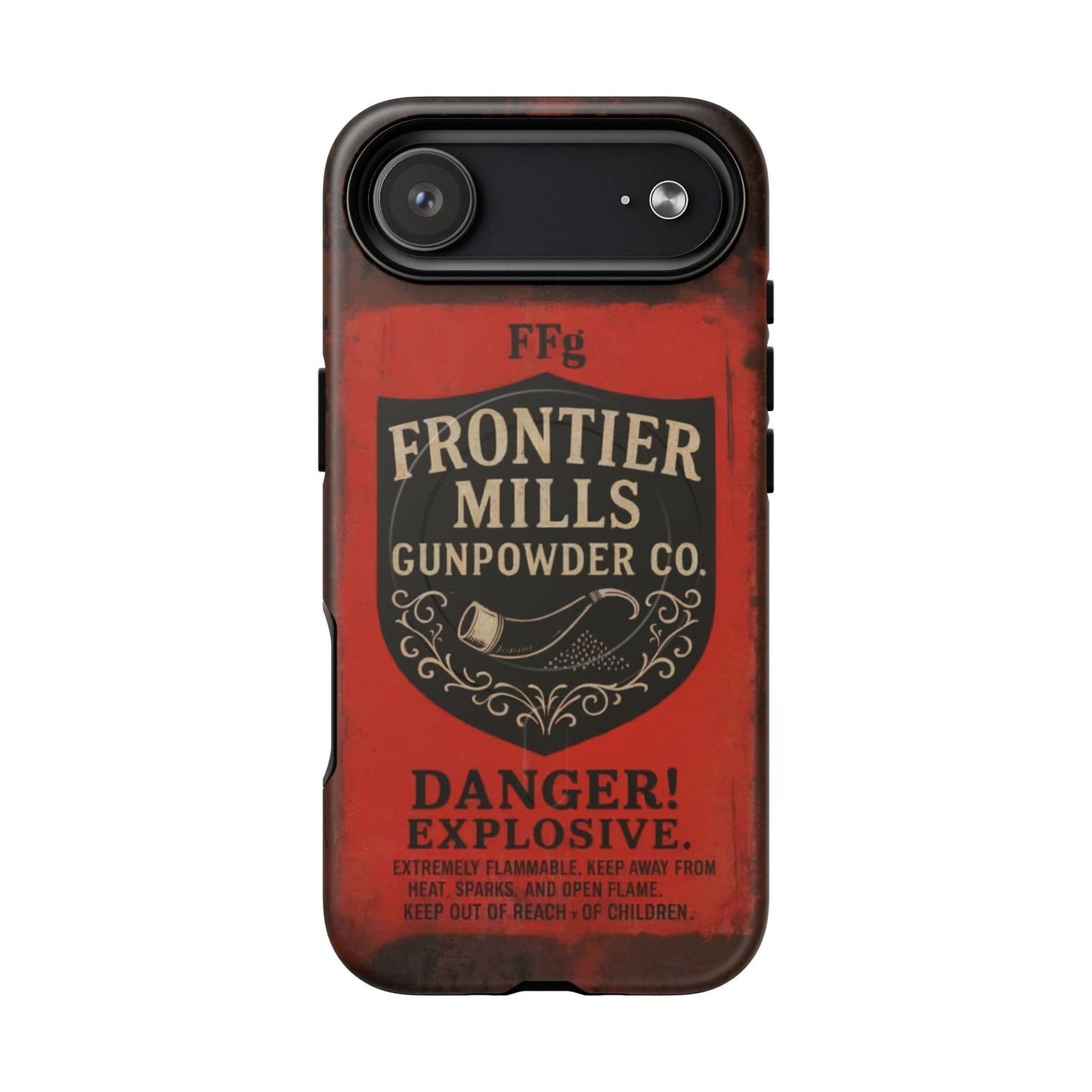 K-Factor Supply Co Frontier Mills Black Powder Tough Magnetic iPhone Case iPhone 17 Air