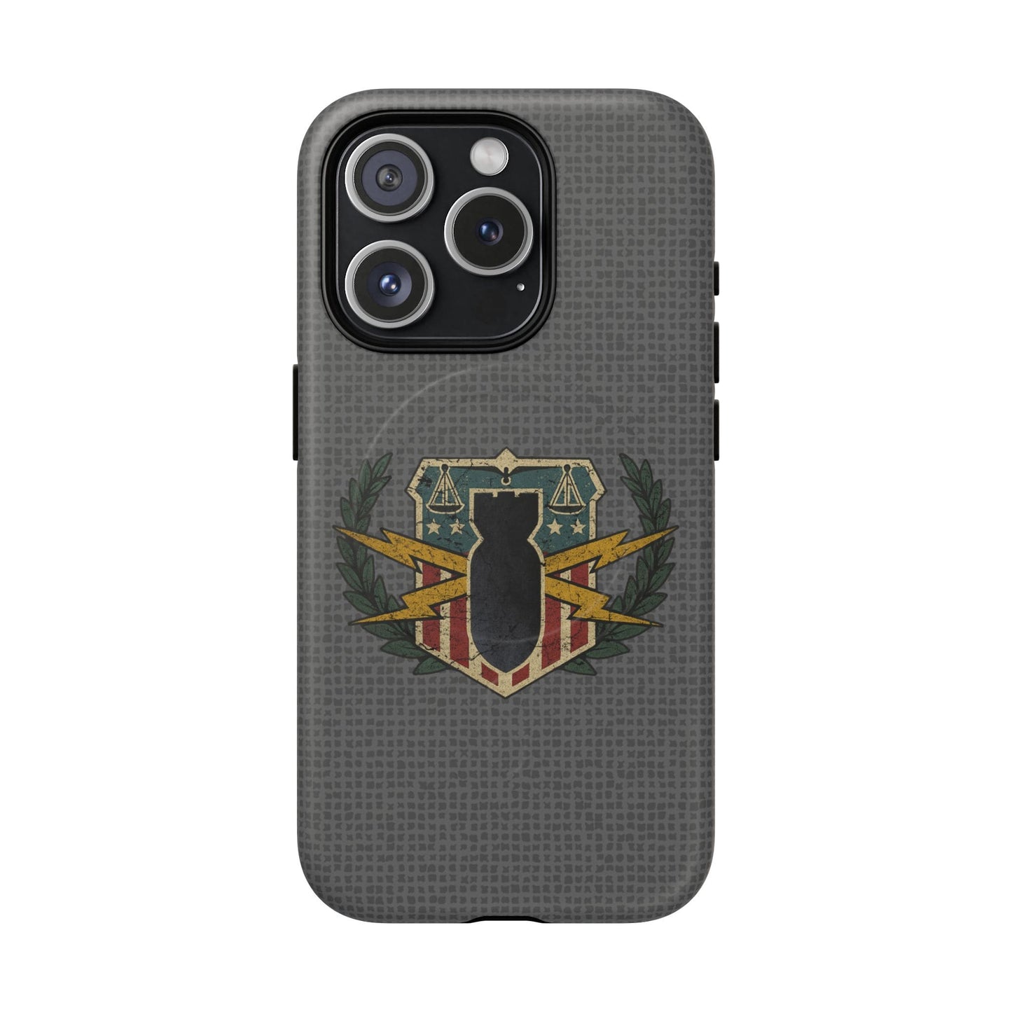 K-Factor Supply Co HDS/PSBT Vintage Basic Badge Tough Magnetic iPhone Case iPhone 15 Pro