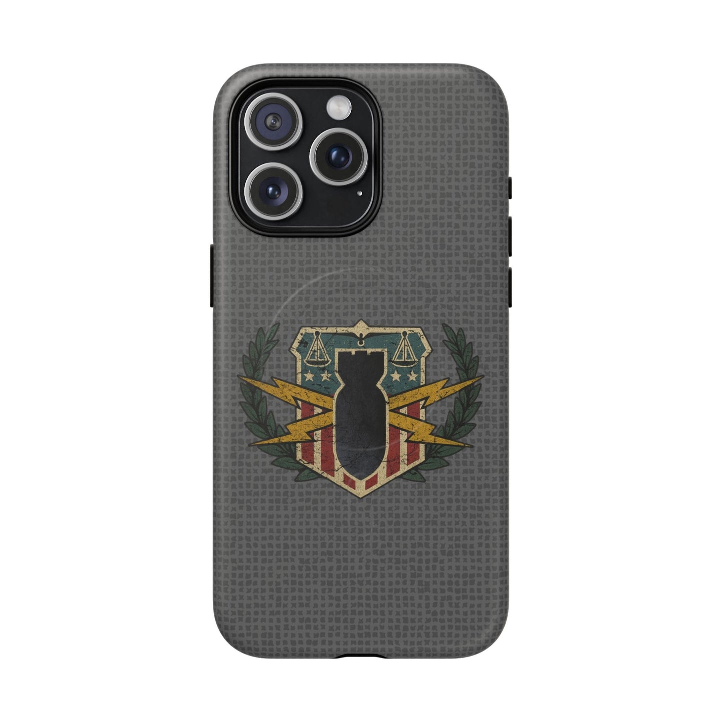 K-Factor Supply Co HDS/PSBT Vintage Basic Badge Tough Magnetic iPhone Case iPhone 15 Pro Max