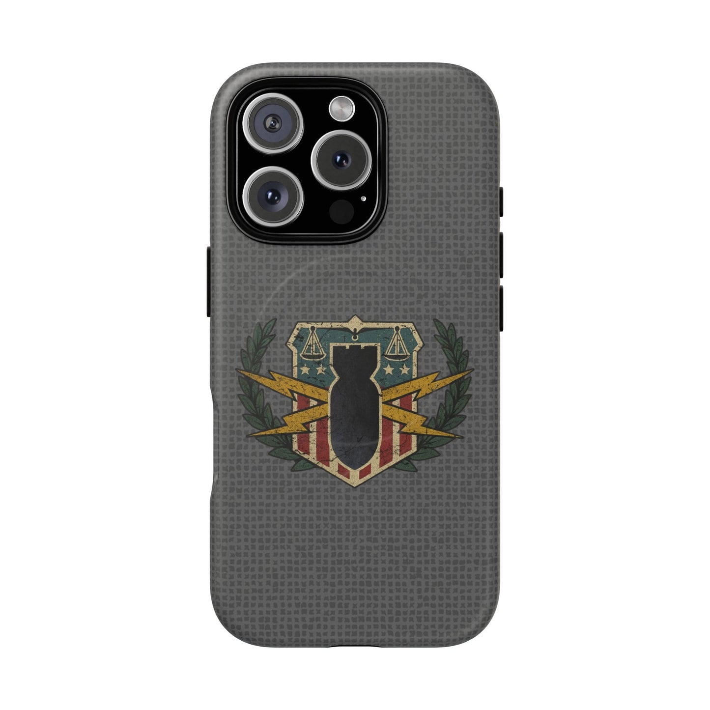 K-Factor Supply Co HDS/PSBT Vintage Basic Badge Tough Magnetic iPhone Case iPhone 16 Pro