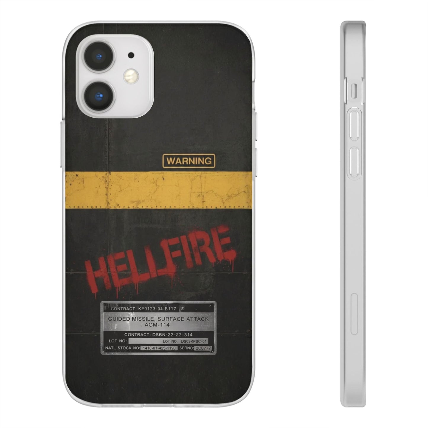 K-Factor Supply Co Hellfire Slimline Flexible Phone Case iPhone 12