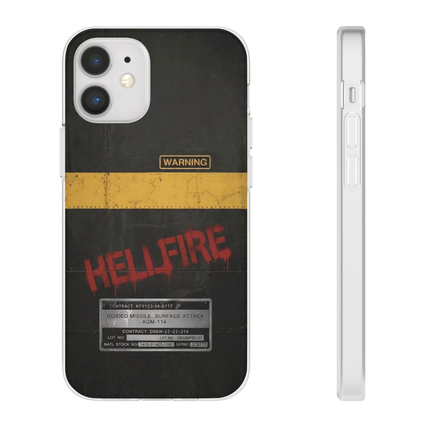 K-Factor Supply Co Hellfire Slimline Flexible Phone Case iPhone 12 Mini