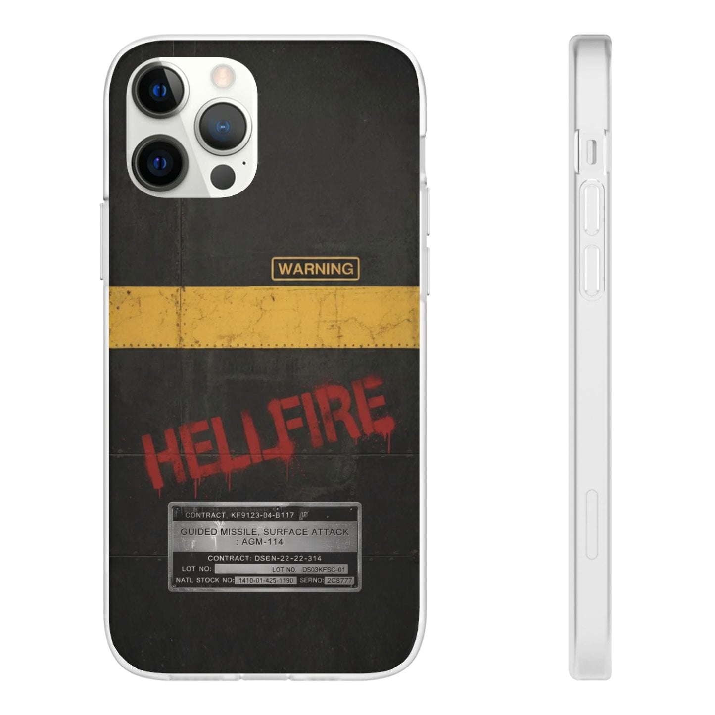 K-Factor Supply Co Hellfire Slimline Flexible Phone Case iPhone 12 Pro