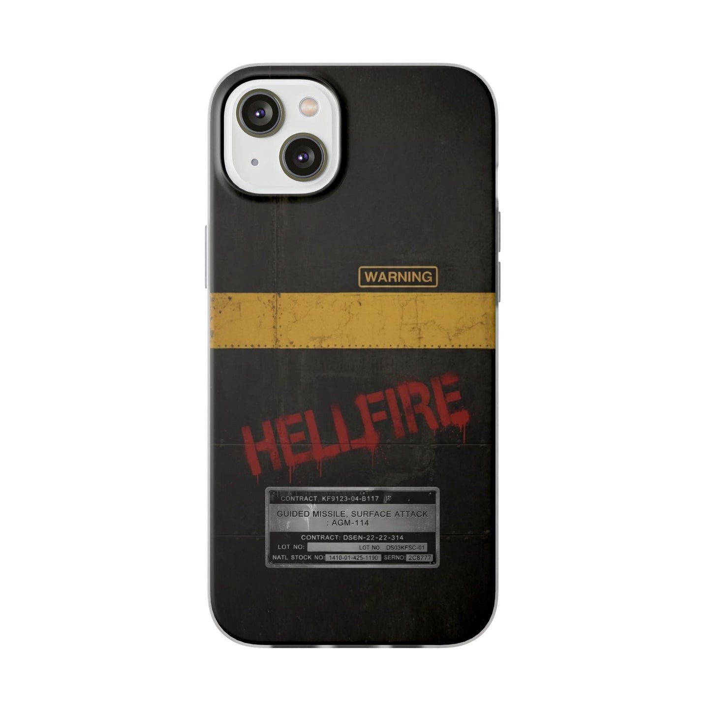 K-Factor Supply Co Hellfire Slimline Flexible Phone Case iPhone 14 Plus