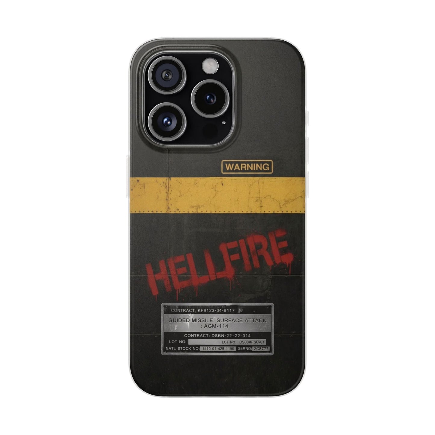 K-Factor Supply Co Hellfire Slimline Flexible Phone Case iPhone 15 Pro