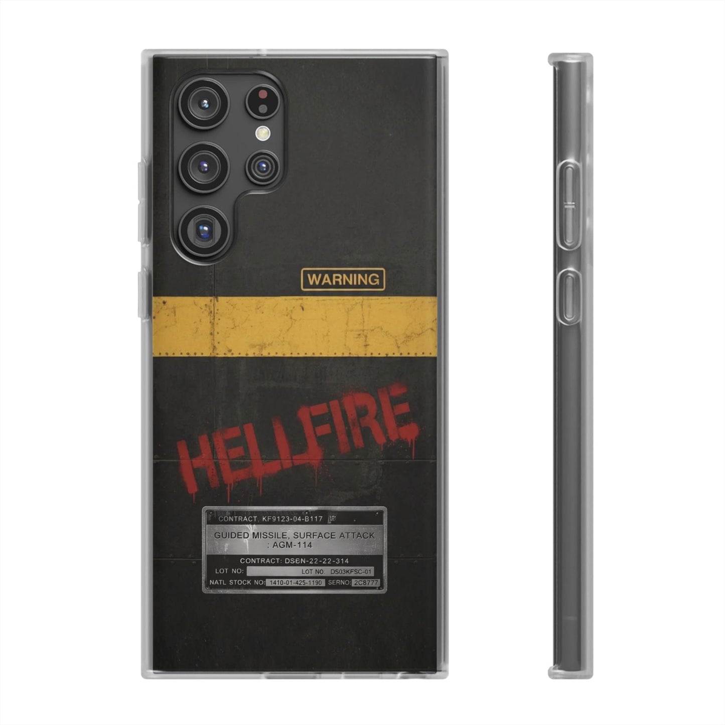 K-Factor Supply Co Hellfire Slimline Flexible Phone Case Samsung Galaxy S22 Ultra