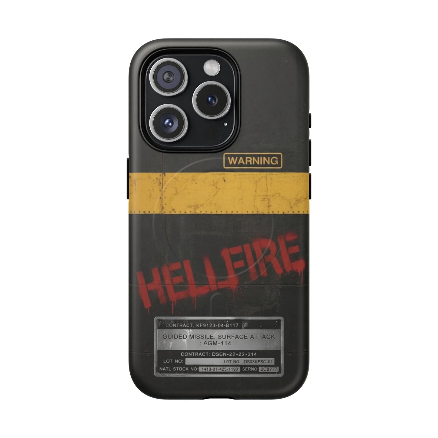 K-Factor Supply Co Hellfire Tough Magnetic iPhone Case iPhone 15 Pro