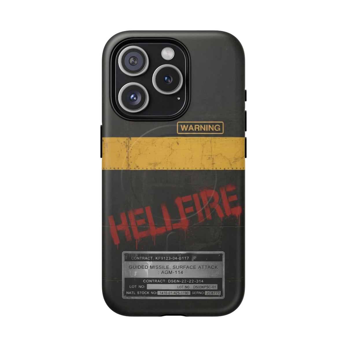 K-Factor Supply Co Hellfire Tough Magnetic iPhone Case iPhone 15 Pro / Matte
