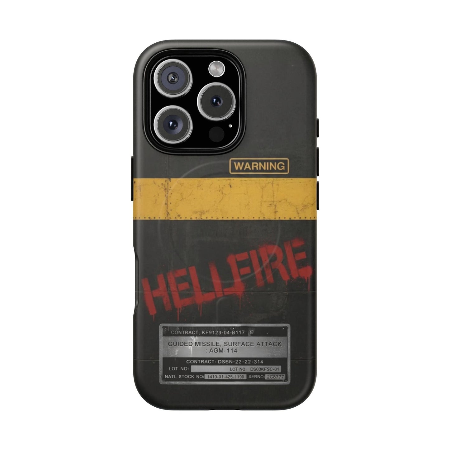 K-Factor Supply Co Hellfire Tough Magnetic iPhone Case iPhone 16 Pro