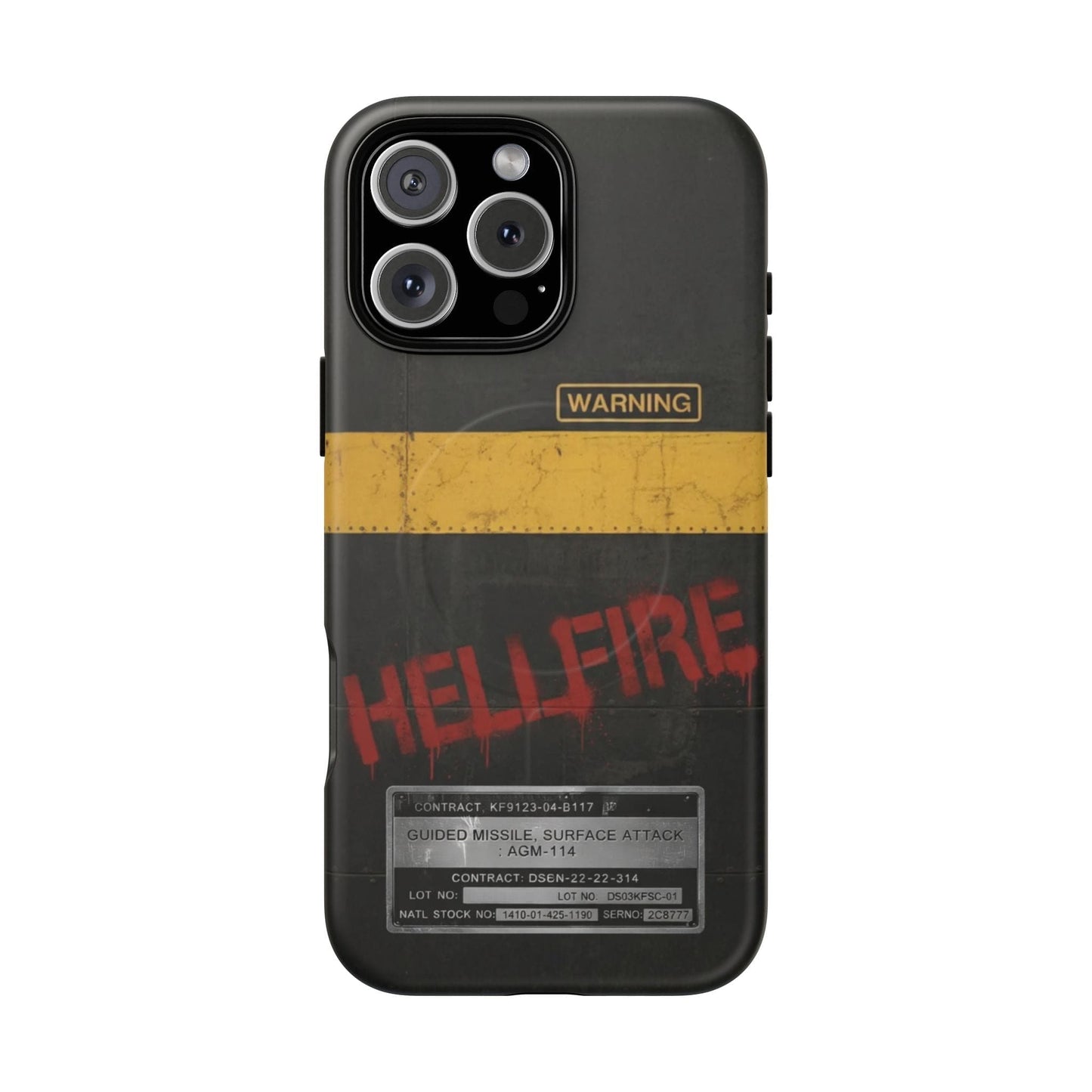 K-Factor Supply Co Hellfire Tough Magnetic iPhone Case iPhone 16 Pro Max