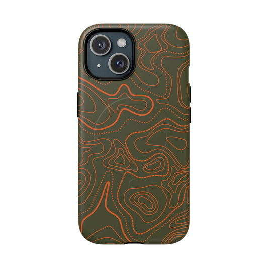 K-Factor Supply Co Hunter Topo Tough Magnetic iPhone Case iPhone 15 / Matte