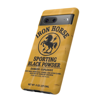 K-Factor Supply Co Iron Horse Black Powder Tough Android Case