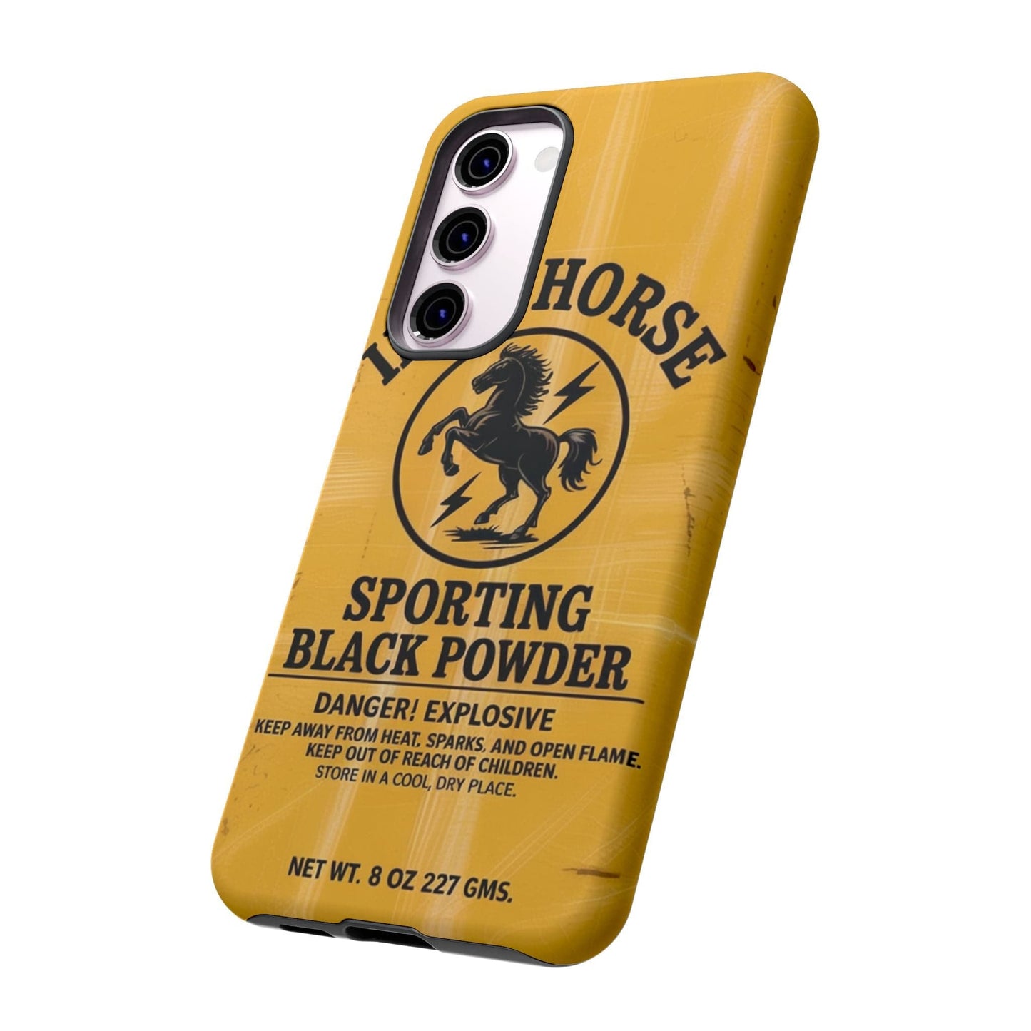 K-Factor Supply Co Iron Horse Black Powder Tough Android Case
