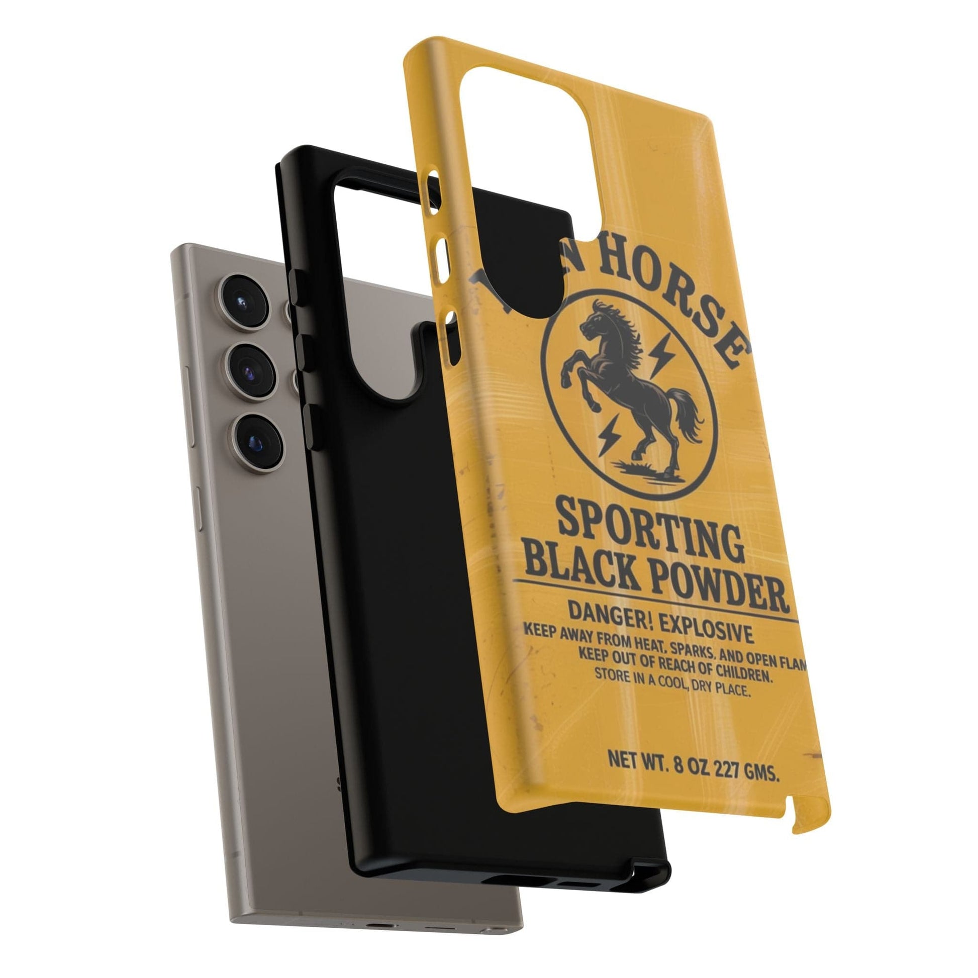 K-Factor Supply Co Iron Horse Black Powder Tough Android Case