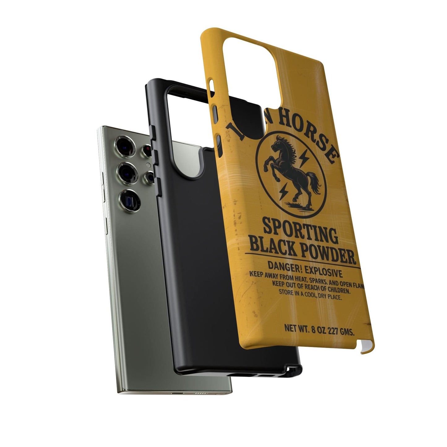 K-Factor Supply Co Iron Horse Black Powder Tough Android Case