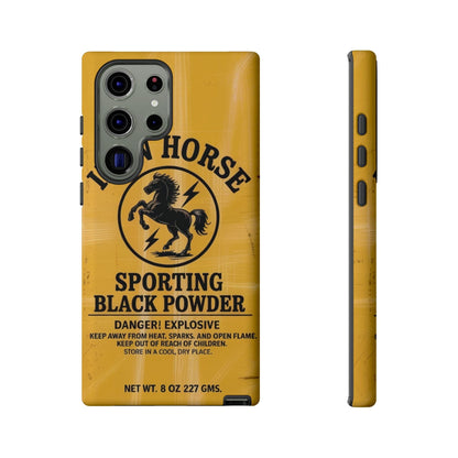 K-Factor Supply Co Iron Horse Black Powder Tough Android Case Samsung Galaxy S23 Ultra / Matte