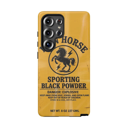 K-Factor Supply Co Iron Horse Black Powder Tough Android Case Samsung Galaxy S25 Ultra / Matte