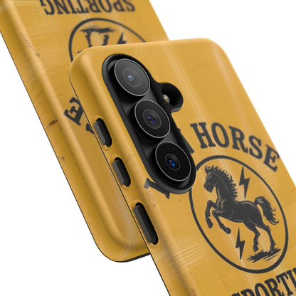 K-Factor Supply Co Iron Horse Black Powder Tough Android Case Samsung Galaxy S26 / Matte