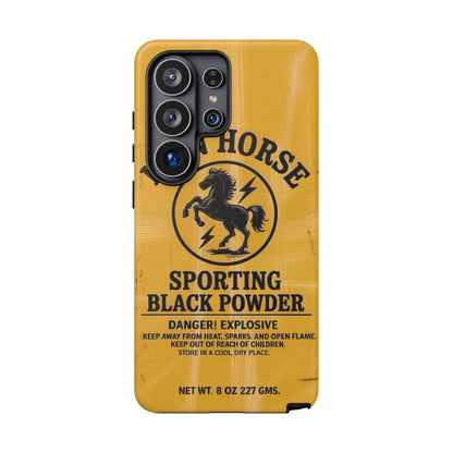 K-Factor Supply Co Iron Horse Black Powder Tough Android Case Samsung Galaxy S26 Ultra / Matte