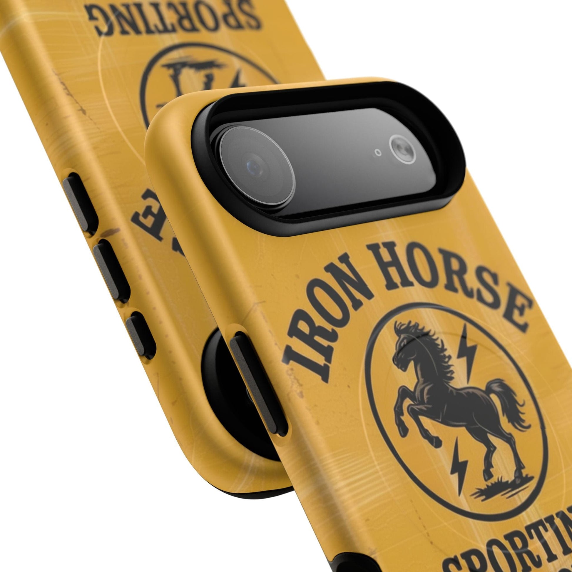 K-Factor Supply Co Iron Horse Black Powder Tough Magnetic iPhone Case