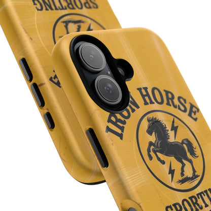 K-Factor Supply Co Iron Horse Black Powder Tough Magnetic iPhone Case
