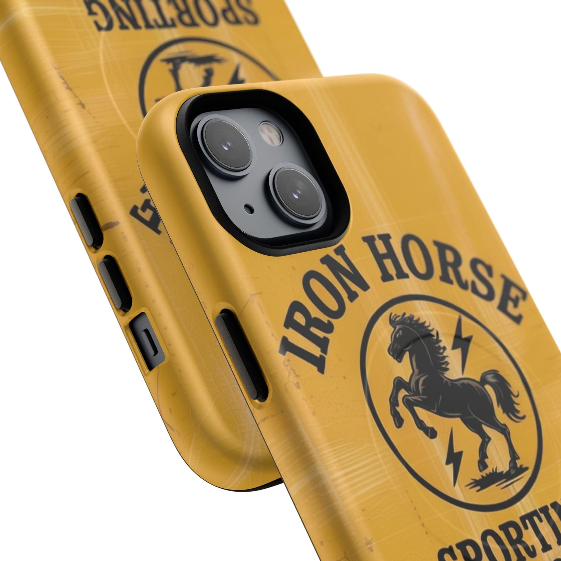 K-Factor Supply Co Iron Horse Black Powder Tough Magnetic iPhone Case