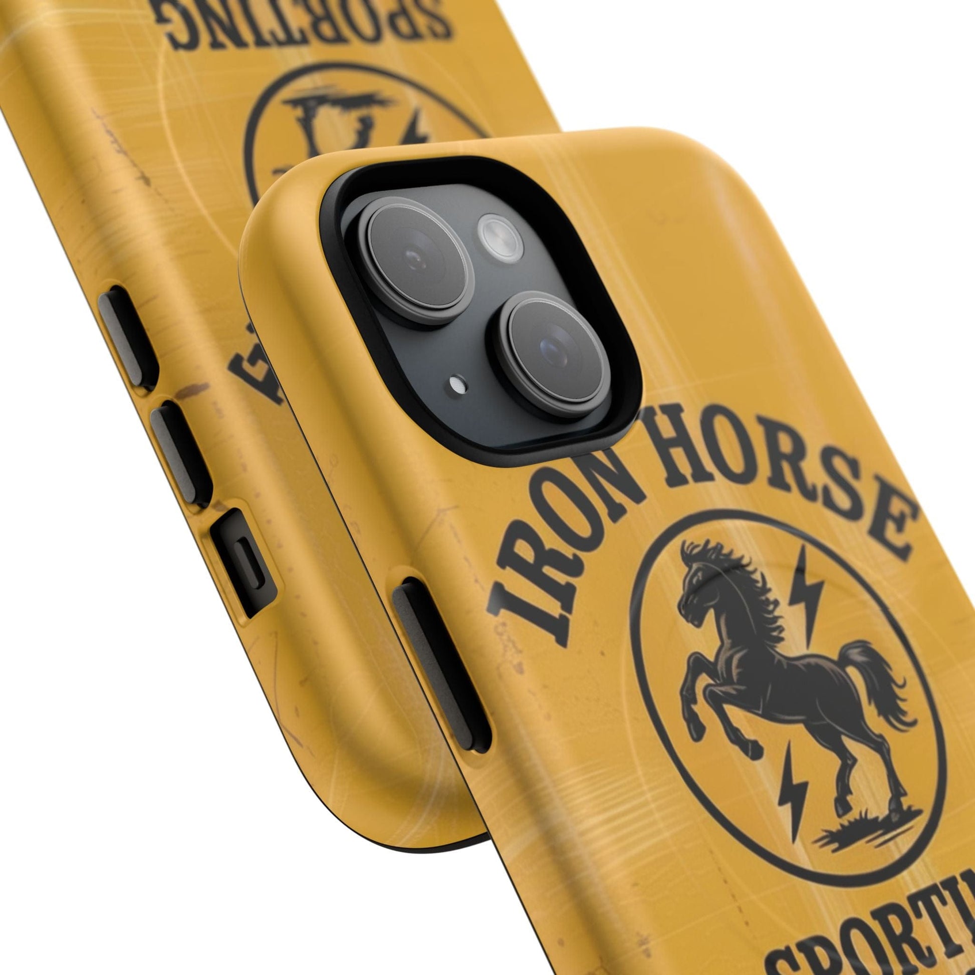 K-Factor Supply Co Iron Horse Black Powder Tough Magnetic iPhone Case