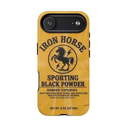 K-Factor Supply Co Iron Horse Black Powder Tough Magnetic iPhone Case iPhone 17 Air / Matte
