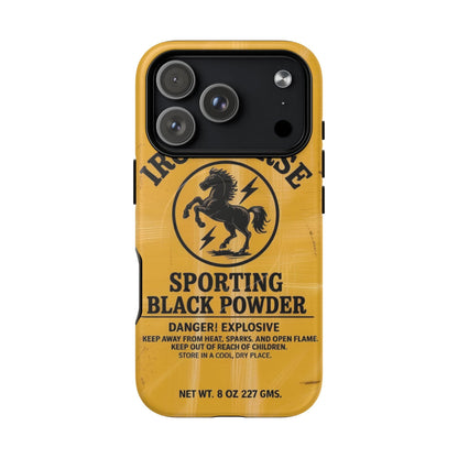 K-Factor Supply Co Iron Horse Black Powder Tough Magnetic iPhone Case iPhone 17 Pro / Matte