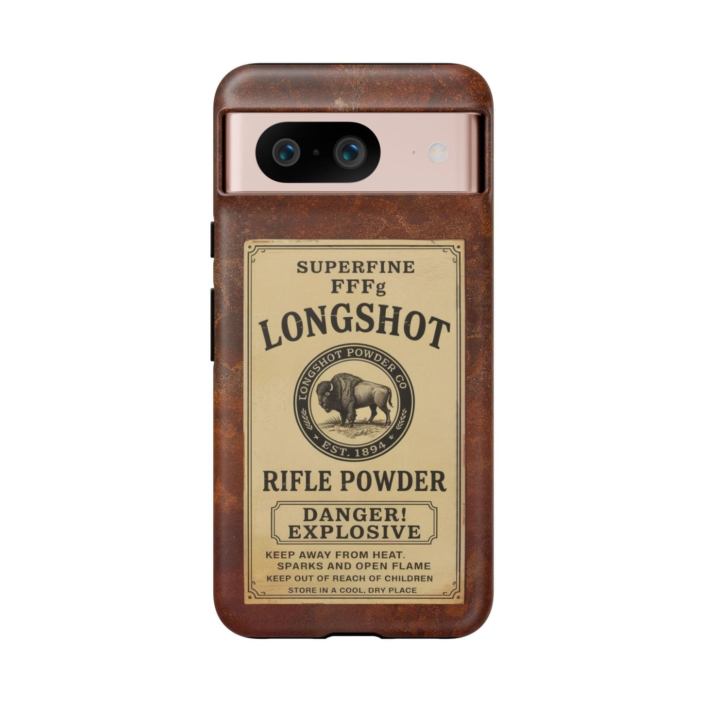 K-Factor Supply Co Longshot Rifle Powder Tough Android Case Google Pixel 8 / Matte