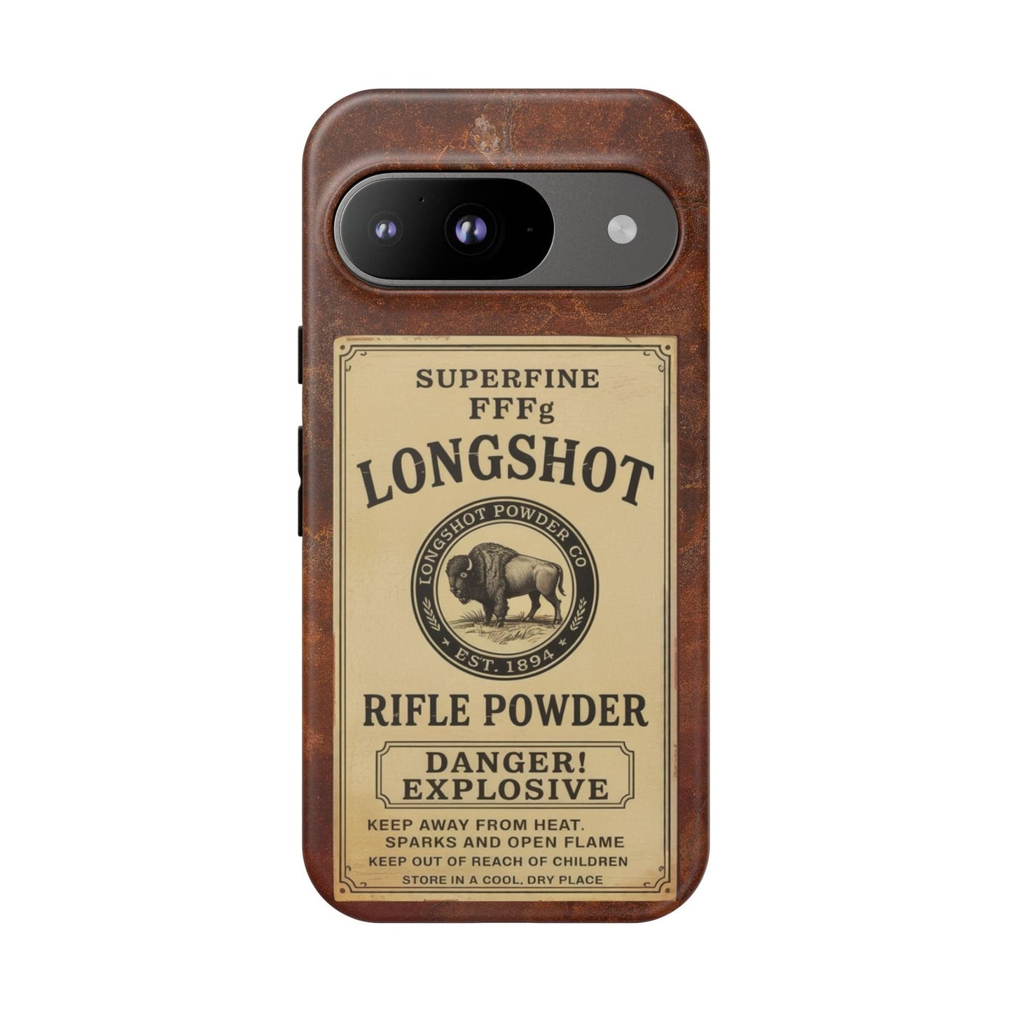 K-Factor Supply Co Longshot Rifle Powder Tough Android Case Google Pixel 9 / Matte