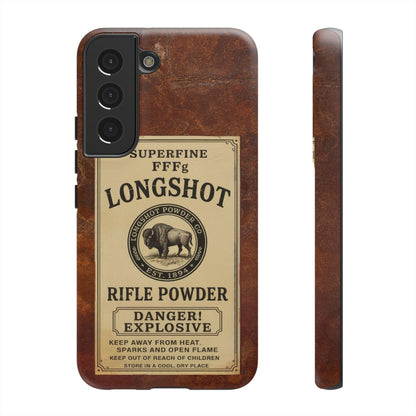 K-Factor Supply Co Longshot Rifle Powder Tough Android Case Samsung Galaxy S22 / Matte