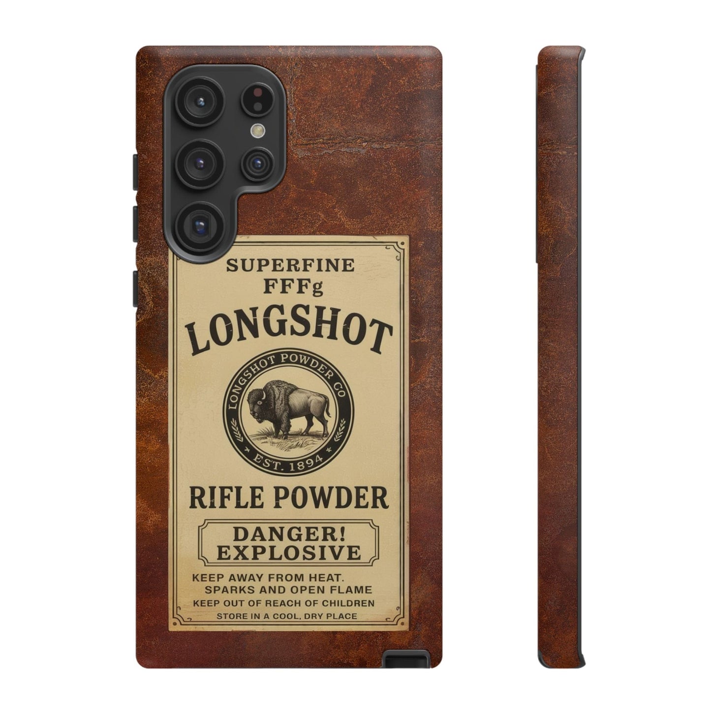 K-Factor Supply Co Longshot Rifle Powder Tough Android Case Samsung Galaxy S22 Ultra / Matte
