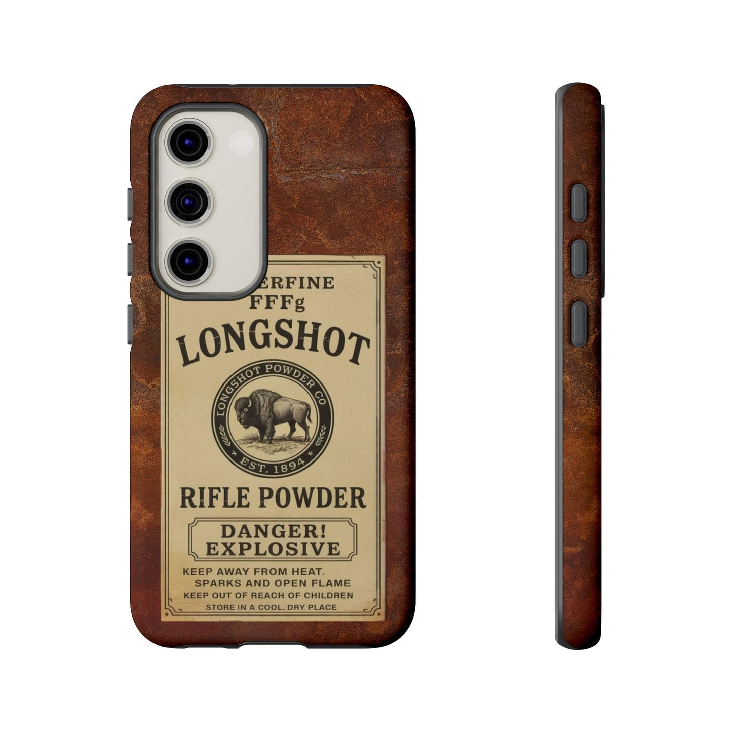 K-Factor Supply Co Longshot Rifle Powder Tough Android Case Samsung Galaxy S23