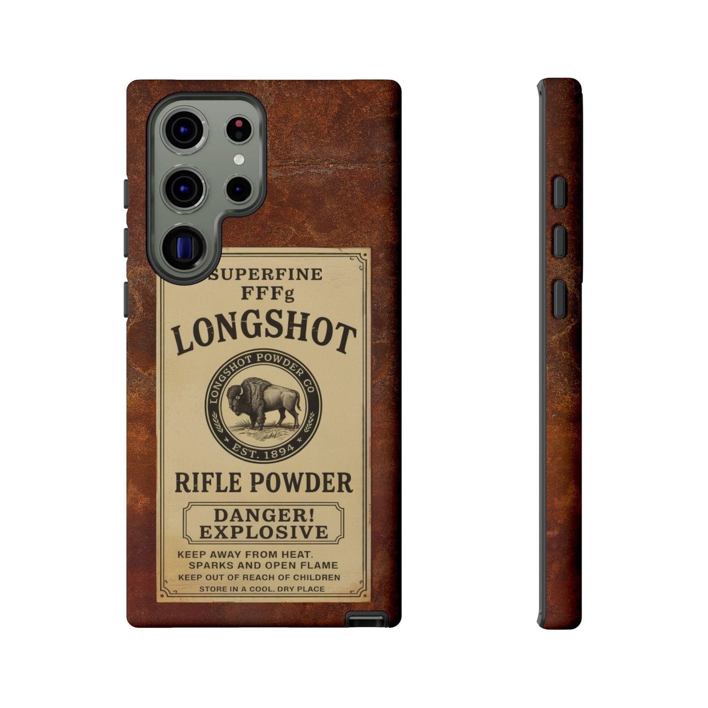 K-Factor Supply Co Longshot Rifle Powder Tough Android Case Samsung Galaxy S23 Ultra / Matte