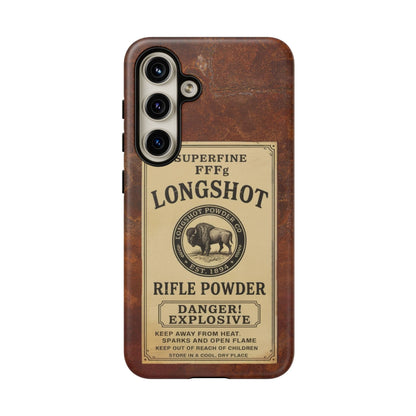 K-Factor Supply Co Longshot Rifle Powder Tough Android Case Samsung Galaxy S24 / Matte