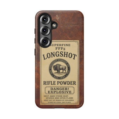 K-Factor Supply Co Longshot Rifle Powder Tough Android Case Samsung Galaxy S25 / Matte