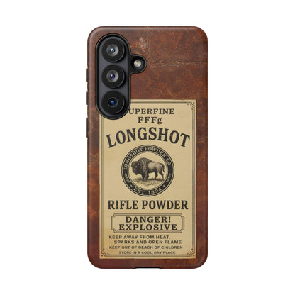 K-Factor Supply Co Longshot Rifle Powder Tough Android Case Samsung Galaxy S26 / Matte